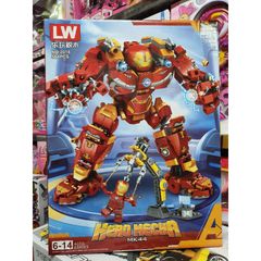 Hộp lê gô lắp ghép mô hình Robot Người Sắt HERO MECHA 2018