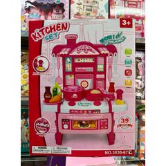 Hộp Tủ Bếp Nấu Ăn KITCHEN SET 3830-68 - Đồ Chơi Âm Nhạc và Đèn Phát Sáng, Tặng Kèm Pin, Quà Tặng Thú Vị Cho Trẻ Em
