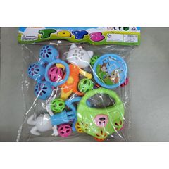Bộ Đồ Chơi Lúc Lắc 3288-A1 Gồm 5 Chi Tiết, Trò Chơi Vận Đ động Cho Trẻ Em - Giao Màu Ngẫu Nhiên, Tăng Cường Khả Năng Vận Động và Sáng Tạo