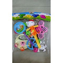 Bộ Đồ Chơi Lúc Lắc 3288-A1 Gồm 5 Chi Tiết, Trò Chơi Vận Đ động Cho Trẻ Em - Giao Màu Ngẫu Nhiên, Tăng Cường Khả Năng Vận Động và Sáng Tạo