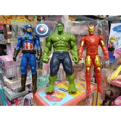 Mô Hình Siêu Anh Hùng Avengers Cao 30cm - Đồ Chơi Phát Sáng Kèm Pin - Quà Tặng Cho Fan Marvel