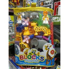 Bộ đồ chơi xếp hình Sở thú BLOCKS Happy Zoo 69 chi tiết - Đồ chơi giáo dục cho trẻ em khám phá sáng tạo và phát triển tư duy