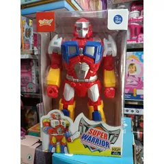 Robot SUPER WARRIOR điều khiển từ xa 3987B - Chơi nhạc, đèn sáng, lắp pin và tặng kèm pin, giao màu ngẫu nhiên