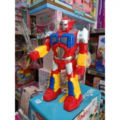 Robot SUPER WARRIOR điều khiển từ xa 3987B - Chơi nhạc, đèn sáng, lắp pin và tặng kèm pin, giao màu ngẫu nhiên
