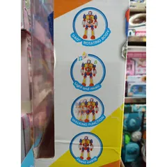 Robot SUPER WARRIOR điều khiển từ xa 3987B - Chơi nhạc, đèn sáng, lắp pin và tặng kèm pin, giao màu ngẫu nhiên