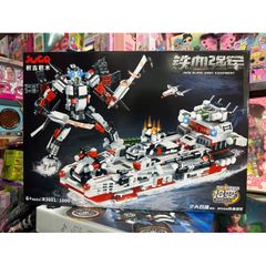 Hộp lê gô lắp ghép 2in1 mô hình chiếc thuyền và Robot 3601