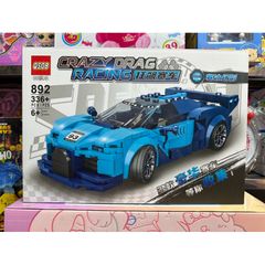 Hộp lê gô lắp ghép mô hình Xe ô tô CRAZY DRAG RACING 892