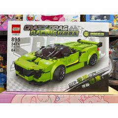 Hộp lê gô lắp ghép mô hình Xe ô tô CRAZY DRAG RACING 895