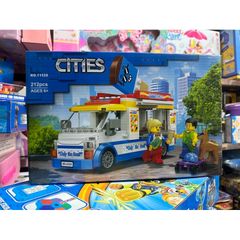 Hộp lê gô lắp ghép mô hình xe ô tô Ice Cream 11528