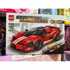 Hộp lê gô lắp ghép mô hình Xe ô tô CRAZY DRAG RACING 893