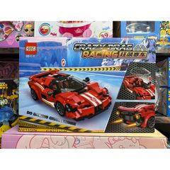 Hộp lê gô lắp ghép mô hình Xe ô tô CRAZY DRAG RACING 893