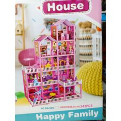 Hộp Đồ Chơi Lắp Ghép Ngôi Nhà Búp Bê LOVELY HOUSE 589 - Đồ Chơi Xếp Hình Sáng Tạo Cho Trẻ Em