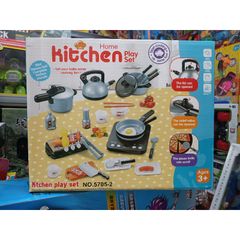 Bộ Đồ Chơi Nhà Bếp KITCHEN PLAY SET - Hộp Nấu Ăn Có Nhạc và Đèn Phát Sáng 5705, Tặng Pin Đi Kèm