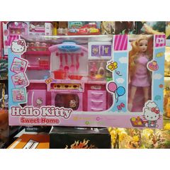 Hộp Tủ Bếp Hello Kitty Sweet Home - Đồ Chơi Nấu Ăn Với Nhạc Và Đèn Phát Sáng, Giao Mẫu Ngẫu Nhiên