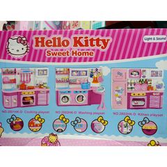Hộp Tủ Bếp Hello Kitty Sweet Home - Đồ Chơi Nấu Ăn Với Nhạc Và Đèn Phát Sáng, Giao Mẫu Ngẫu Nhiên