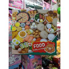 Hộp đồ chơi nấu ăn mô phỏng thực phẩm Healthy and Delicious 20A1 - 85 chi tiết cho trẻ em phát triển kỹ năng ẩm thực
