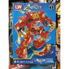Hộp Lê Gô Lắp Ghép Mô Hình Robot Siêu Anh Hùng 2077-1 - Đồ Chơi LEGO Thú Vị Cho Trẻ Em