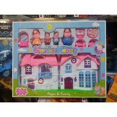 Hộp Đồ Chơi Nhà Heo Peppa Pig - Bộ Mô Phỏng Kèm Nội Thất Trang Trí Dành Cho Trẻ Em - Quà Tặng Tuyệt Vời 6005