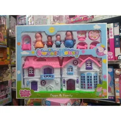 Hộp Đồ Chơi Nhà Heo Peppa Pig - Bộ Mô Phỏng Kèm Nội Thất Trang Trí Dành Cho Trẻ Em - Quà Tặng Tuyệt Vời 6005