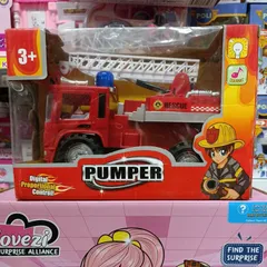 Mô hình Xe ô tô cứu hỏa điều khiển từ xa có nhạc và đèn phát sáng 128-12 - Đồ chơi trẻ em tặng kèm pin