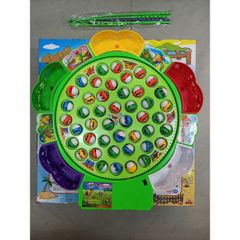 Hộp đồ chơi Câu cá có nhạc 9259 - 45 con cá màu sắc sinh động, tặng kèm pin, phù hợp cho trẻ em vui chơi và phát triển kỹ năng.