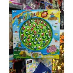 Hộp đồ chơi Câu cá có nhạc 9259 - 45 con cá màu sắc sinh động, tặng kèm pin, phù hợp cho trẻ em vui chơi và phát triển kỹ năng.