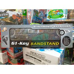 Hộp Đàn ELECTRONIC KEYBOARD kèm MIC hát có 61 phím nhạc và đèn phát sáng 6106