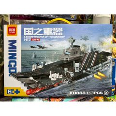 Mô hình tàu sân bay MINGDI 0888 - Bộ lắp ghép Lego thú vị cho trẻ em, đồ chơi sáng tạo và phát triển tư duy
