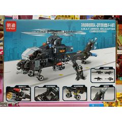 Hộp lê gô lắp ghép mô hình máy bay trực thăng K0193