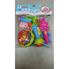 Bộ đồ chơi lắc dành cho trẻ sơ sinh 519 - 8 chi tiết nhiều màu sắc, an toàn và thú vị cho bé yêu phát triển vận động
