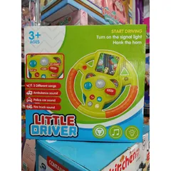 Mô Hình Vô Lăng Ô Tô LITTLE DRIVE 3688 - Đồ Chơi Có Nhạc và Đèn Phát Sáng - Tặng Kèm Pin Cho Trẻ Em