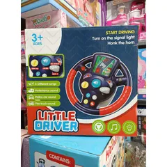 Mô Hình Vô Lăng Ô Tô LITTLE DRIVE 3688 - Đồ Chơi Có Nhạc và Đèn Phát Sáng - Tặng Kèm Pin Cho Trẻ Em