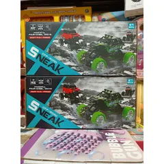 Xe Ô Tô Địa Hình Điều Khiển Từ Xa 4 Chiều Có Đèn Phát Sáng - Đồ Chơi RC Tặng Kèm Pin, Giao Màu Ngẫu Nhiên