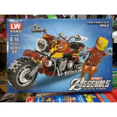 Hộp lê gô lắp ghép mô hình Xe máy HEROES ASSEMBLE 2015-2
