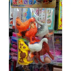 Bộ Đồ Chơi Động Vật Mô Hình Thú Nhà 3349 - Gồm 6 Con Ngẫu Nhiên, Đồ Chơi Giáo Dục Cho Trẻ Em