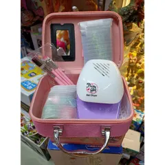 Hộp đồ chơi Trang điểm Makeup Sweet với máy sấy tay phát sáng 768-7 - Đồ chơi trang điểm ngẫu nhiên cho bé gái