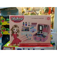 Hộp đồ chơi Trang điểm Makeup Sweet với máy sấy tay phát sáng 768-7 - Đồ chơi trang điểm ngẫu nhiên cho bé gái