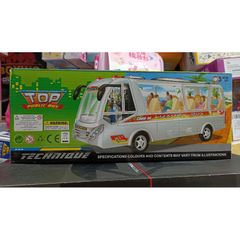 Mô hình Xe Buýt Pin Phát Nhạc và Đèn LED 2609B - Đồ Chơi Ô Tô Điện Trẻ Em Kèm Pin và Màu Ngẫu Nhiên