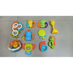 Bộ đồ chơi Lúc lắc cho trẻ sơ sinh 566 - Set 10 chi tiết an toàn, màu sắc ngẫu nhiên, kích thích phát triển trẻ nhỏ
