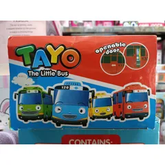 Hộp Đồ Chơi 4 Xe Ô Tô Buýt TAYO The Little Bus - Đồ Chơi Giáo Dục Cho Trẻ Em, Quà Tặng Vui Nhộn
