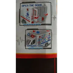 Mô Hình Xe Ô Tô Cứu Thương Điều Khiển Từ Xa - Âm Nhạc và Đèn Sáng 89-501B, Tặng Kèm Pin, Đồ Chơi Trẻ Em Chất Lượng Cao