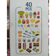 Hộp đồ chơi Bàn bán hàng và Xe đẩy trong siêu thị HOME SUPERMARKET 668-83 - Đồ chơi có nhạc, đèn phát sáng cho trẻ em từ 3 tuổi, tặng kèm pin