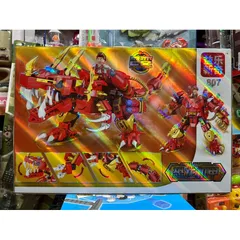 Hộp lê gô lắp ghép 2in1 mô hình Robot và khủng long bạo chúa 807