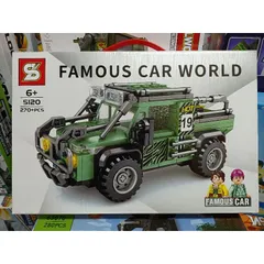 Hộp lê gô lắp ghép mô hình xe ô tô bán tải FAMOUS CAR WORLD 5120