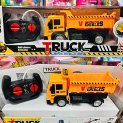 Đồ chơi xe ô tô tải công trình xây dựng 998 điều khiển từ xa chạy bằng pin có đèn