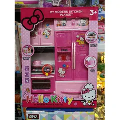 Hộp Tủ Bếp Nấu Ăn Hello Kitty Có Nhạc và Đèn Phát Sáng 8921 - Đồ Chơi Vui Nhộn Cho Trẻ Em