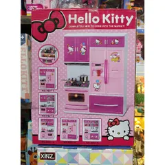Hộp Tủ Bếp Nấu Ăn Hello Kitty Có Nhạc và Đèn Phát Sáng 8921 - Đồ Chơi Vui Nhộn Cho Trẻ Em