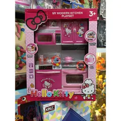 Hộp Tủ Bếp Nấu Ăn Hello Kitty Có Nhạc và Đèn Phát Sáng 8921 - Đồ Chơi Vui Nhộn Cho Trẻ Em