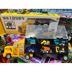 Mô Hình Xe Vận Chuyển Chở Xe Công Trình 904 - Đồ Chơi Lắp Ráp Sáng Tạo Cho Trẻ Em Yêu Thích Xây Dựng
