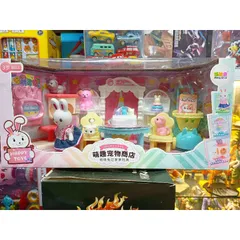 Hộp đồ chơi Căn phòng của thỏ trắng 5551 - Bộ phụ kiện đa dạng với thú cưng dễ thương cho trẻ em